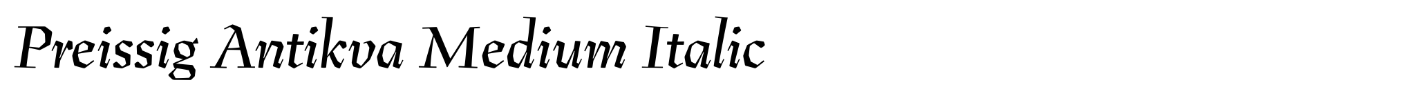 Preissig Antikva Medium Italic image